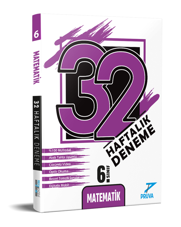 6. Sınıf Matematik 32 Haftalık Deneme - Pruva Akademi - Image 1