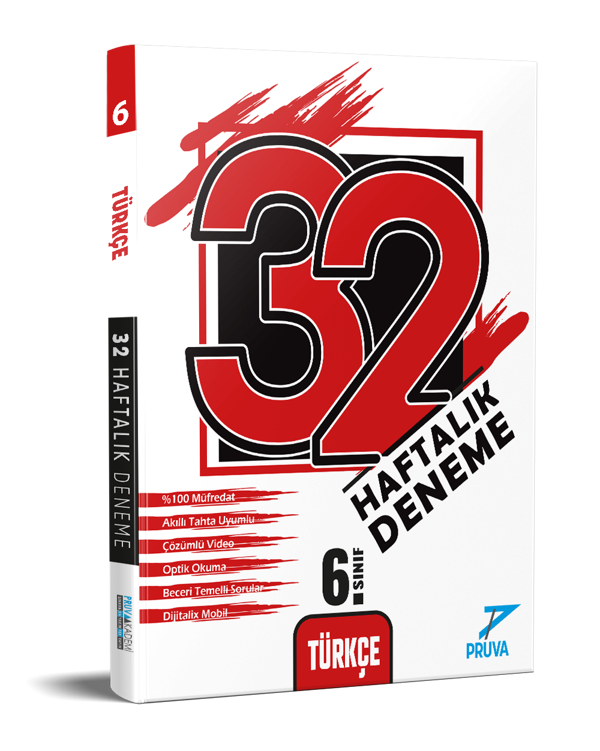 6. Sınıf Türkçe 32 Haftalık Deneme - Pruva Akademi - Image 1