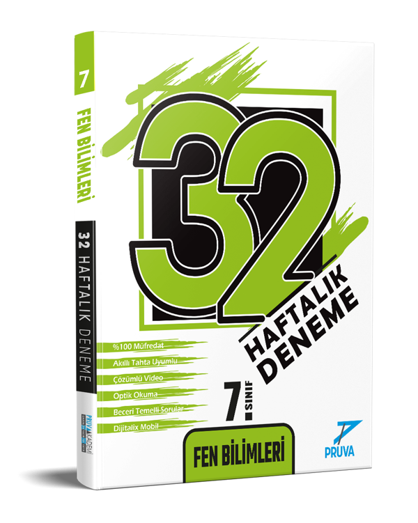 7. Sınıf Fen Bilimleri 32 Haftalık Deneme - Pruva Akademi - Image 1