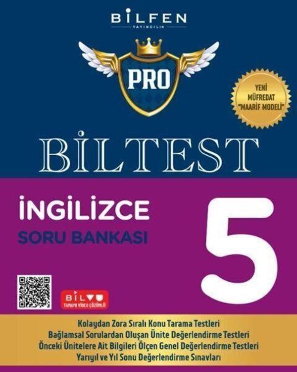 5. Sınıf İngilizce Biltest Pro Soru Bankası - Bilfen Yayınları - Image 1