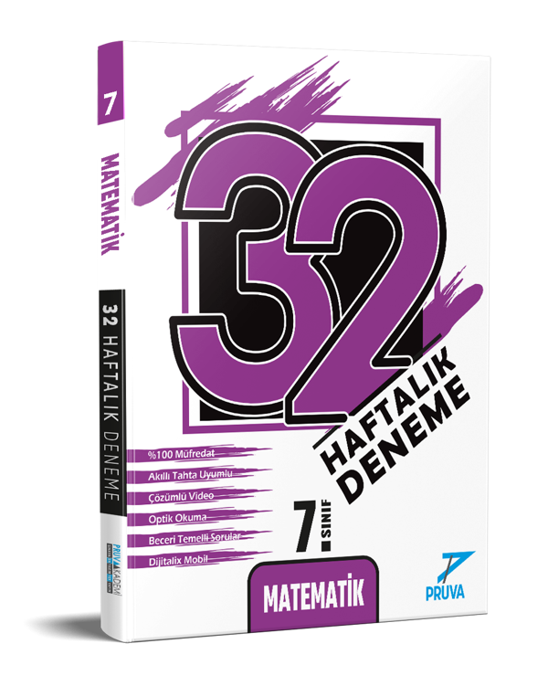 7. Sınıf Matematik 32 Haftalık Deneme - Pruva Akademi - Image 1