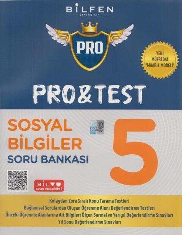 5. Sınıf Sosyal Bilgiler Protest Soru Bankası - Bilfen Yayınları - Image 1