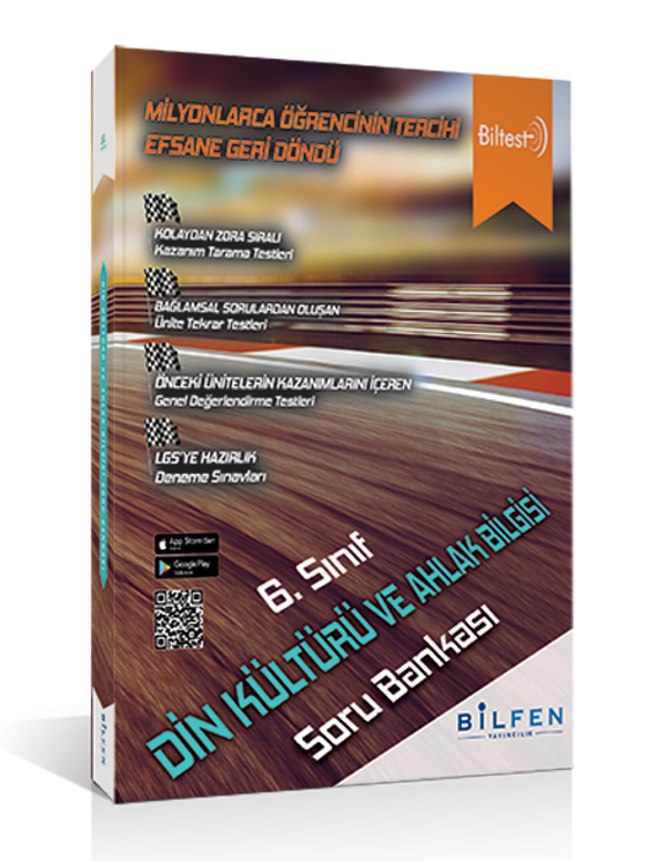 6. Sınıf Biltest Din Kültürü ve Ahlak Bilgisi Soru Bankası - Bilfen Yayınları - Image 1