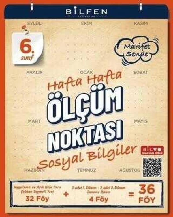 6. Sınıf Sosyal Bilgiler Hafta Hafta Ölçüm Noktası - Bilfen Yayınları - Image 1