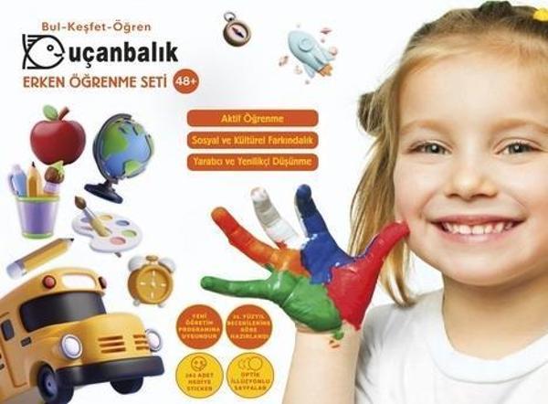 Uçanbalık Erken Öğrenme Seti 48+ (Bul - Keşfet - Öğren) - Tudem Yayınları - Image 1