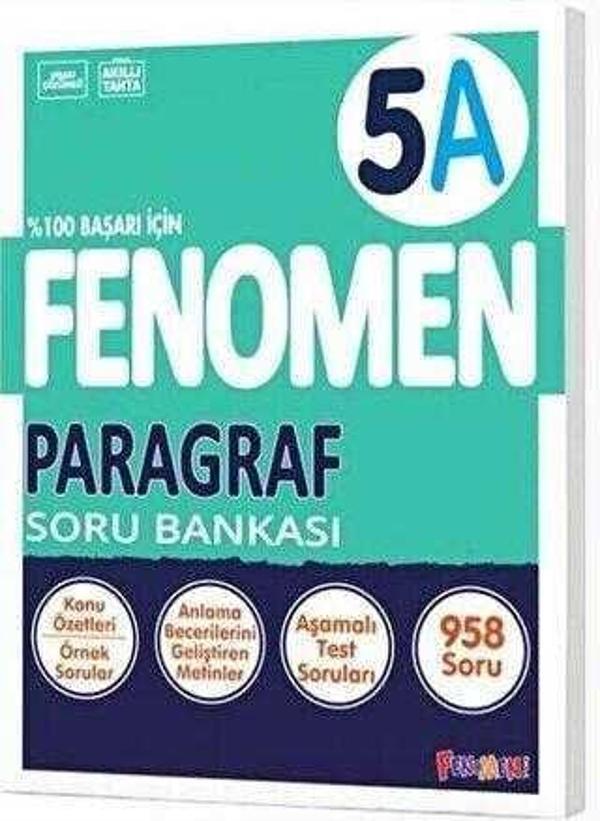 5. Sınıf Paragraf A Soru Bankası - Fenomen Çocuk - Image 1
