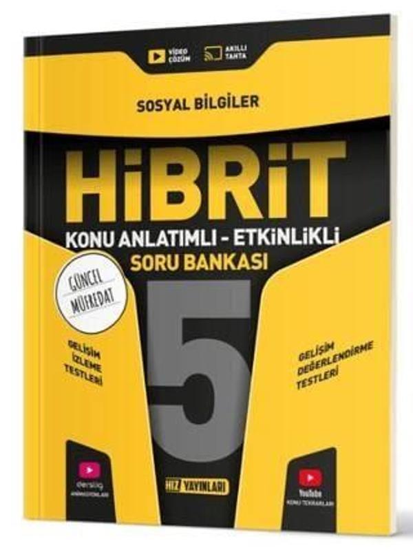 5. Sınıf Hibrit Sosyal Bilgiler Soru Bankası - Hız Yayınları - Image 1