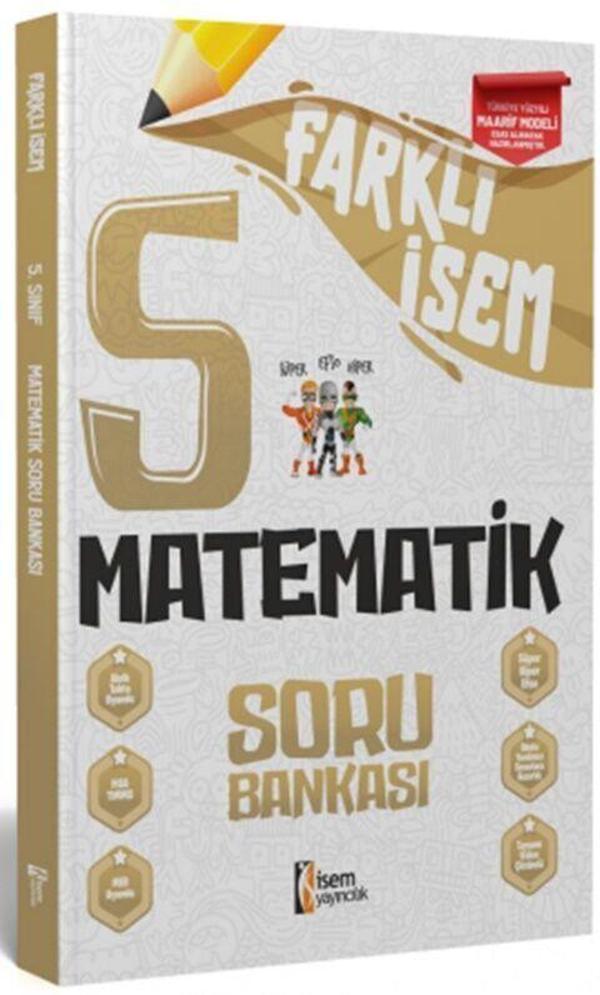 5. Sınıf Matematik Farklı İsem Soru Bankası - İsem Yayıncılık - Image 1