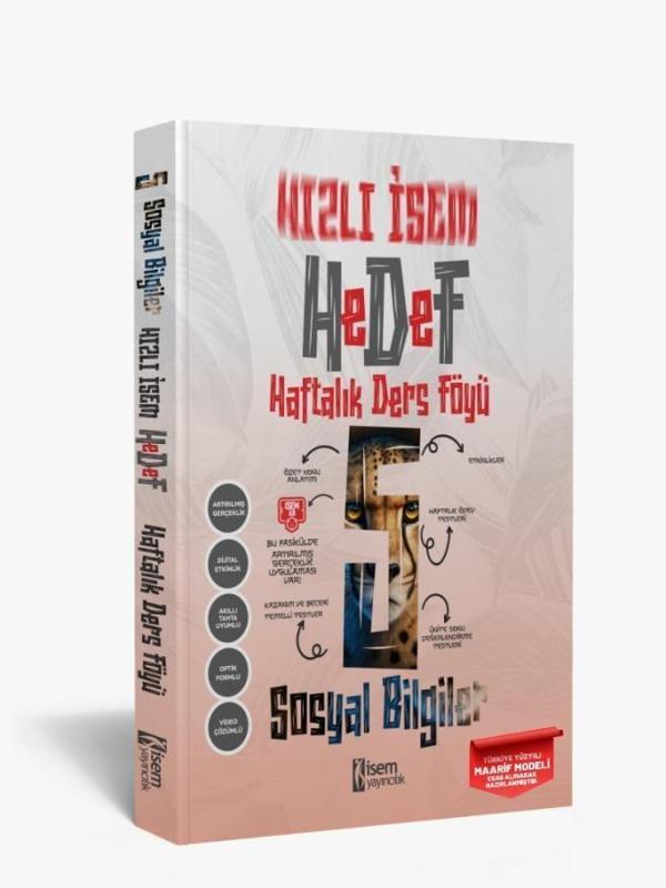 Hızlı İsem Hedef 5.Sınıf Sosyal Bilgiler Haftalık Ders Föyü - İsem Yayıncılık - Image 1