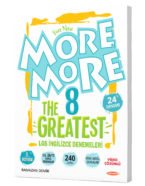 More & More 8 The Greatest 1. Dönem LGS İngilizce Genel Denemeler - Kurmay Yayınları - Image 1