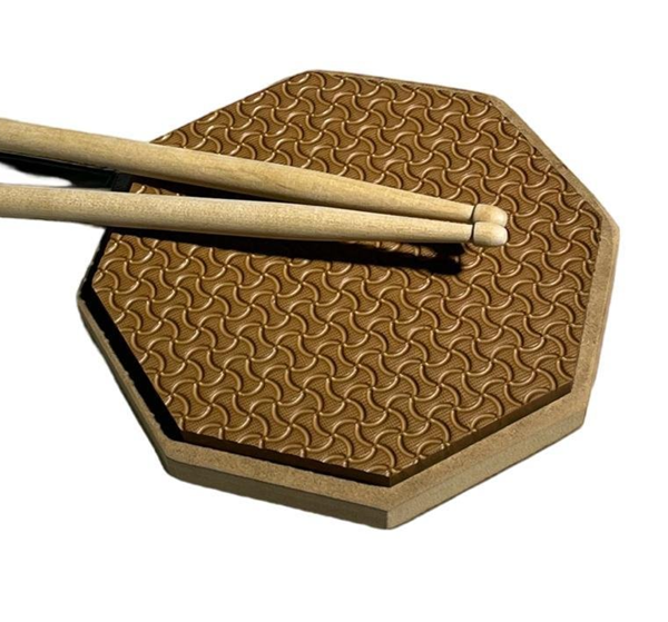 Leon Stand Bateri Davul Ritim Çalışma Pedi 12'' Kahverengi - Image 1