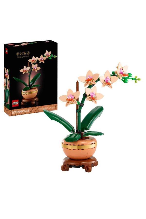 Botanicals Mini Orkide 10343 - Yetişkinler için Dekoratif Çiçek Yapım Seti (274 Parça) - Image 1