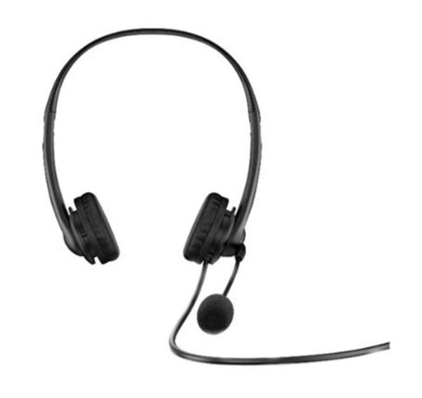 HP 428H5AA USB-G2 Stereo Kablolu Mikrofonlu Kulak Üstü Kulaklık Siyah - Image 1