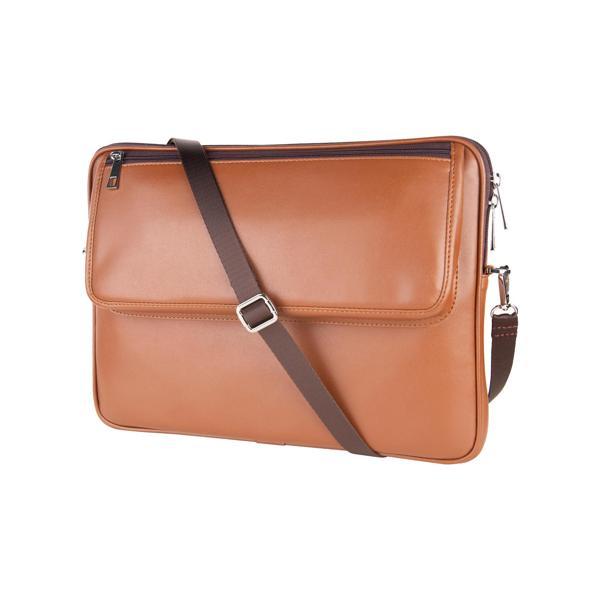 2K S.Deri Laptop Çantası,Tablet Çantası,13.3'' inç,Vegan,Omuz ve Valiz Askılı,Aksesuar ve Evrak Cepli,24*34*2 cm.,Taba - Image 1