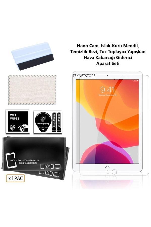 Apple Ipad 7. 8. 9. Nesil 2020 /2021 10.2 Inç Premium Ekran Koruyucu Nano Teknoloji Cam Seti - Image 1
