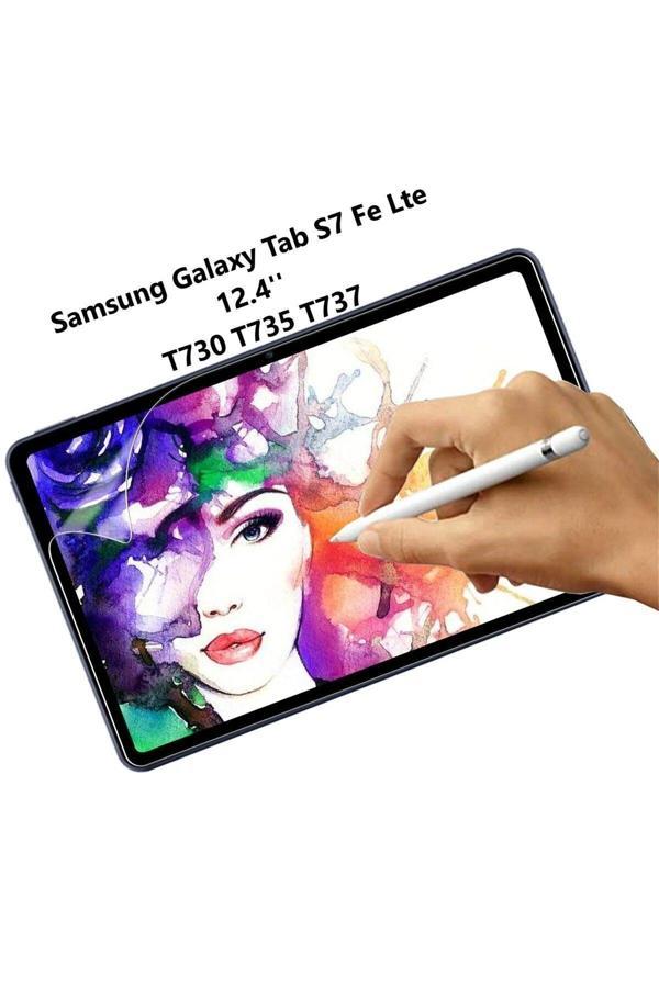 Samsung Galaxy S7 Fe Lte T737 - T736 - T733 - T730 Uyumlu Kağıt Hisli Ekran Koruyucu - Image 1