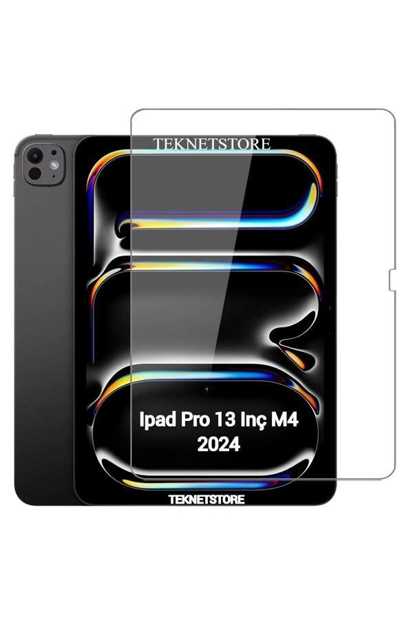 Ipad Pro 13 Inç M4 Çip 2024 Uyumlu Ekran Koruyucu Nano Kırılmaz Esnek Cam Koruyucu Tam Uyumlu - Image 1
