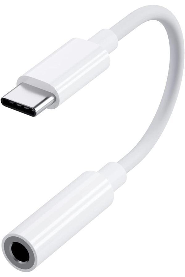 Android Type-C Uyumlu Kablolu Kulaklık Çevirici Type-C to Headphone Jack AUX Samsung Xiaomi Redmi - Image 1