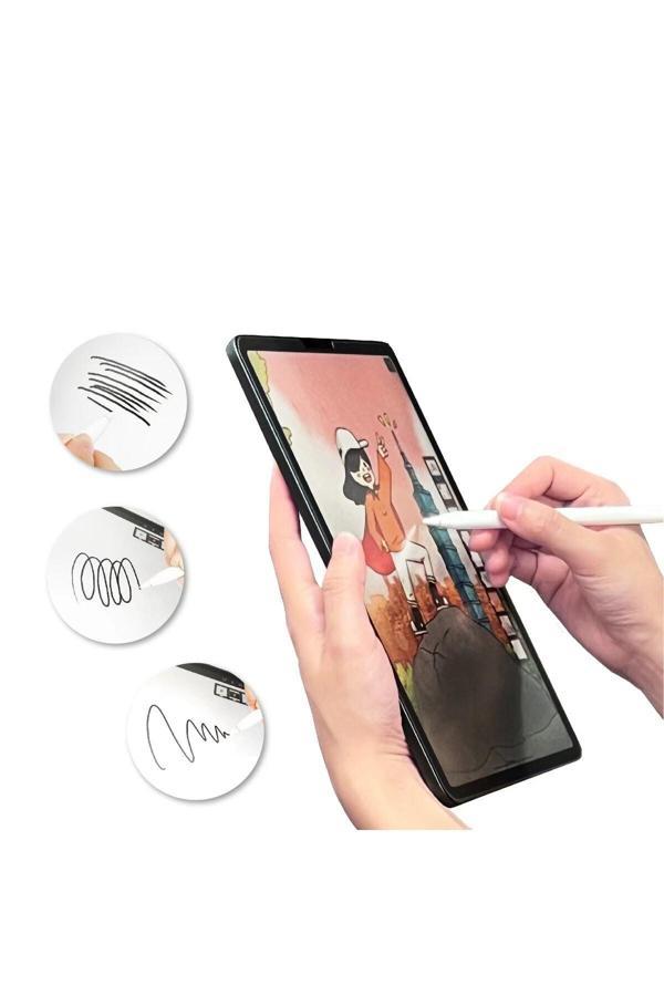 Ipad 10.2 8. Nesil Ekran Koruyucu Kağıt Hisli Kırılmaz Esnek Paper Like Tam Koruma - Image 1