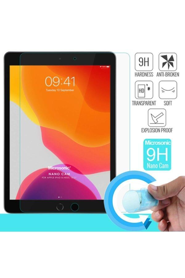 Ipad 8. Nesil 10.2 Inç  Uyumlu Kırılmaz Nano Ekran Koruyucu Kırılmaz Şeffaf Cam Koruyucu Tam Uyumlu - Image 1