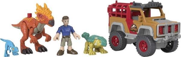 imaginext Jurassic World Kaçak Dinozorlar ve Araç Aksiyon Oyun Seti - Image 1