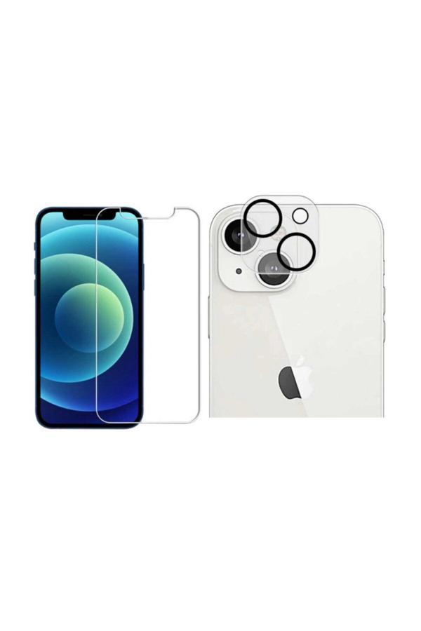 Iphone 13 Min Uyumlu I Nano Micro Temperli Ekran Koruyucu Ve Şeffaf Kamera Lens Koruyucu - Image 1