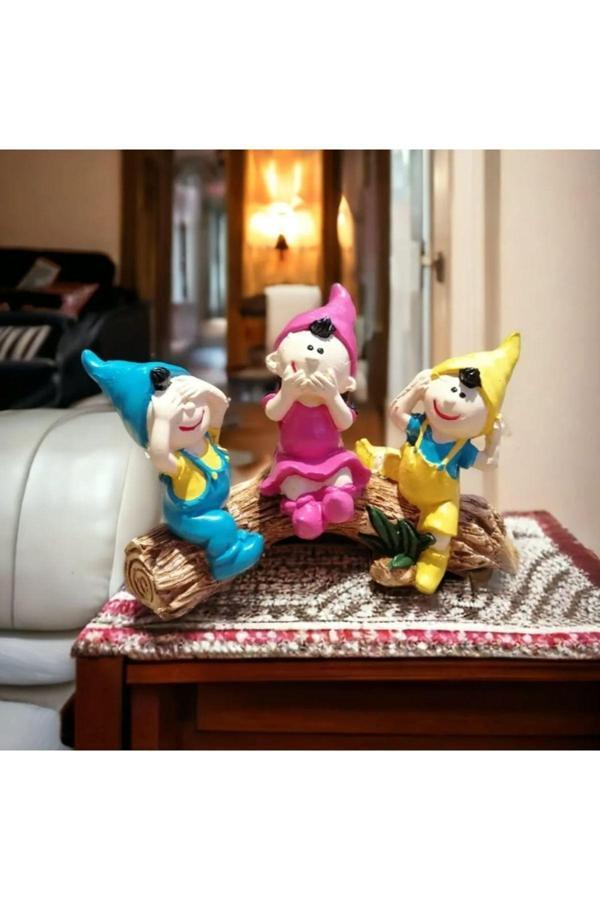 Taşdevri Life Görmedim Duymadım Bilmiyorum 3 Lü Cüce Biblo - Image 1