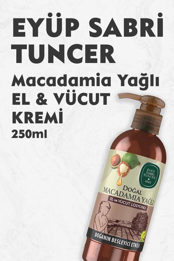 Eyüp Sabri Tuncer Doğal Macadamia Yağlı El ve Vücut Losyonu 250 ml - Image 1