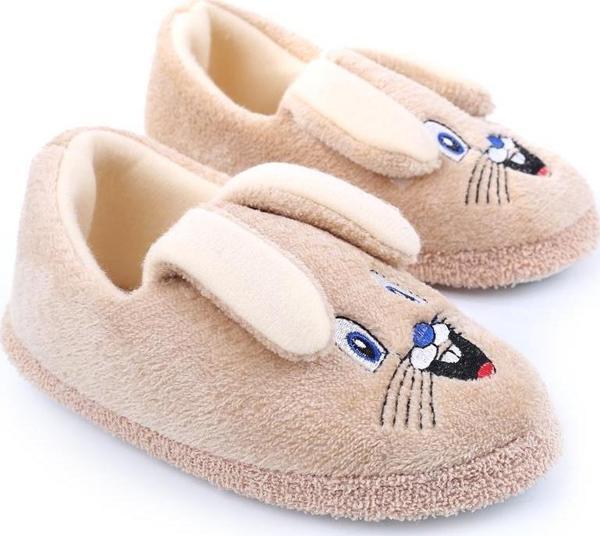 Walkenzo 2606 Tavşan Figürlü Erkek Çocuk Ev-Halı-Kreş Ayakkabısı - Image 1
