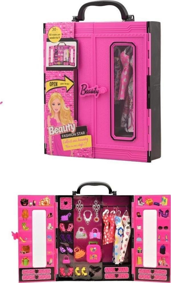 Kayyum Oyuncak Beauty Fashion Star Barbie Elbise Gardrobum - Image 1
