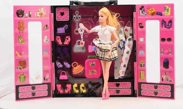 Kayyum Oyuncak Beauty Fashion Star Barbie Elbise Gardrobum Bebekli Model - Image 1