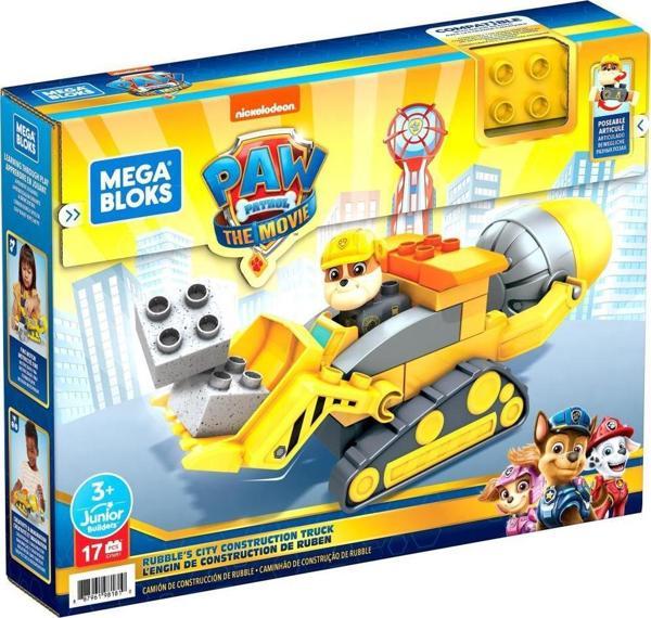 Mattel Mega Bloks Paw Patrol Rubble'ın Inşaat Kamyonu GYW91 - Image 1