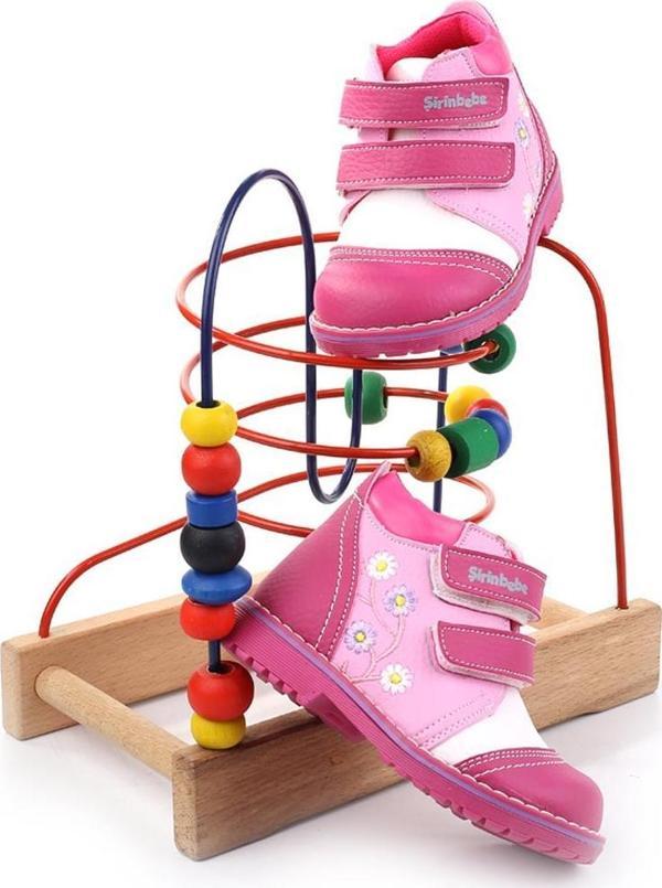 Şirin Bebe 3248 Cırtlı Kaymaz Taban Kız Çocuk Bot - Image 1