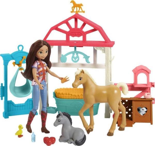 Mattel Spirit Özgür Ruh Lucky'nin Bakım Odası Oyun Seti HCH37, Lucky (17 cm), Bakım Alanı, Tartı, Dönence, Tayın Toynağı - Image 1