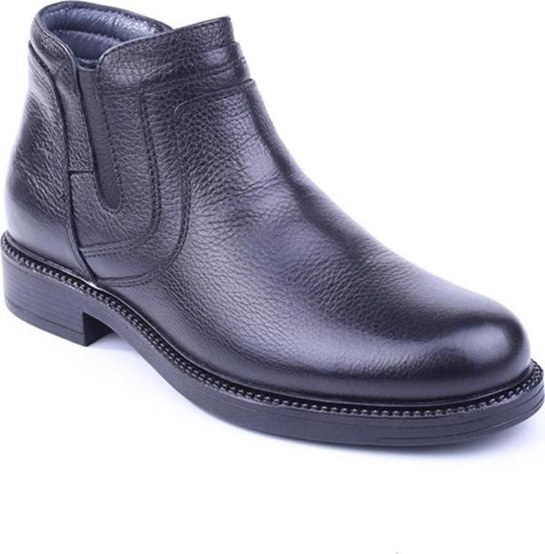 Smart 1041 Erkek Hakiki Deri Günlük Bağcıksız Kürklü Bot - Image 1