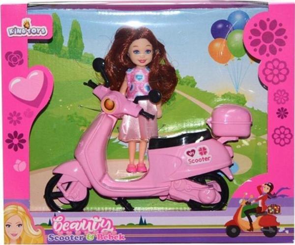 King Toys Scooterlı Oyuncak Bebek KM-5757 - Image 1