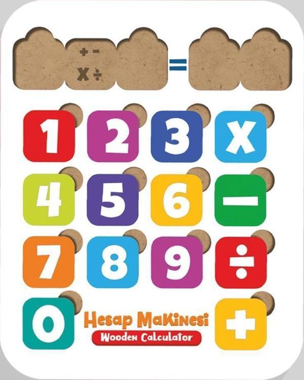 Moon Beavers Ahşap Hesap Makinesi 83000,Okula Yardımcı Eğitici Oyuncak - Image 1