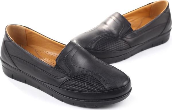 Walkenzo 3774 Kadın Hakiki Deri Ortopedik Ayakkabı - Image 1