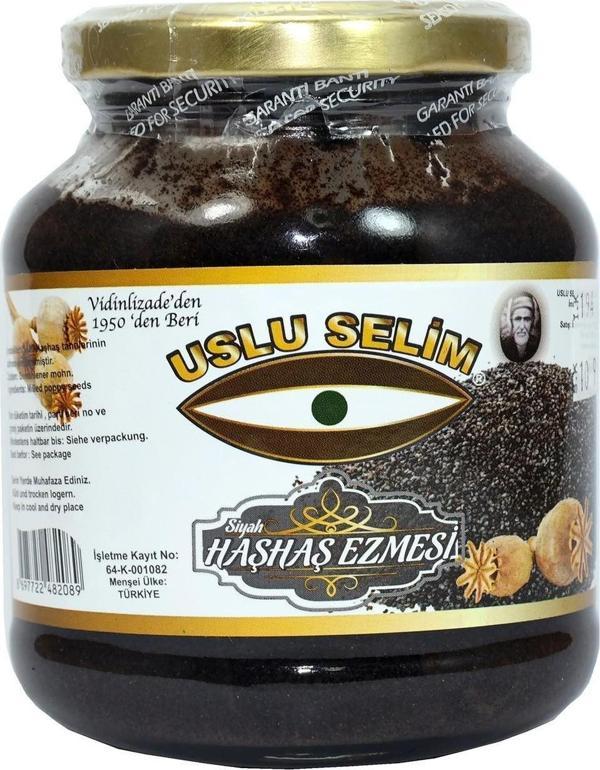 Haşhaş Ezmesi Siyah 350 Gr.Cam Kavanoz Uşak Yöresi - Image 1