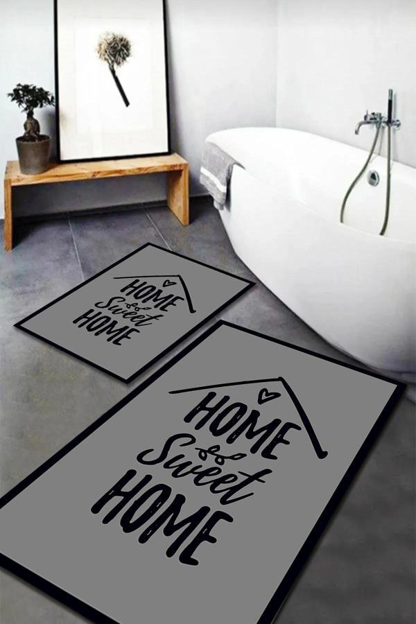 Banyo Paspas Takımı 2'li Set Kaymaz Tabanlı Yıkanabilir OS201 - Image 1