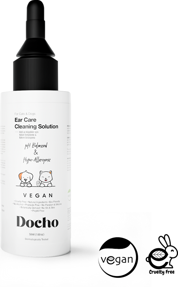 Docho Kedi ve Köpek Kulak Temizleme ve Bakım Solüsyonu 50 ML - Image 1