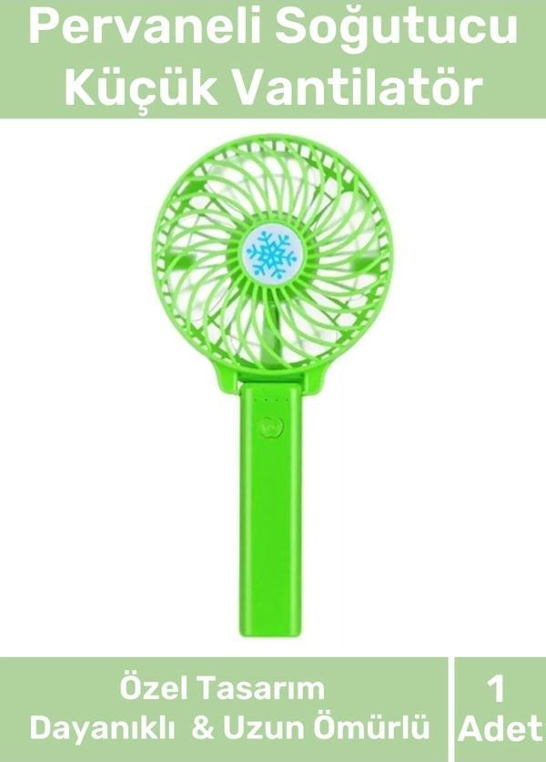 Taşınabilir Cep Boyu Usb Şarjlı 3 Kademeli Sessiz Mini Fan Pervaneli Soğutucu Küçük Vantilatör - Image 1