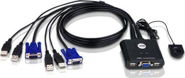 Aten CS22U 2 Port Mini USB Kvm Switch+Kablo - Image 1