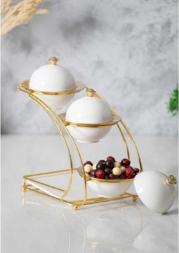 ACAR PORJ-05228 FELIX COLLECTION METAL STANDLI 3LÜ BAHARAT SETİ - Image 1