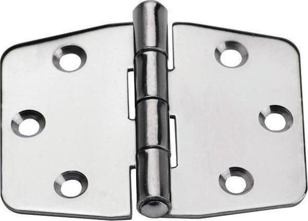 Lalizas Menteşe, Sağa, Inox 316, L77mm, W40mm, Kalın. 2mm - Image 1