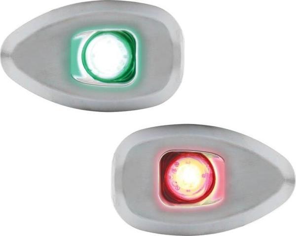 Lalizas MICRO LED 12 İskeleSancak 112.5° Feneri, Set, Yüzey mon.,Krom G.,deliksiz - Image 1