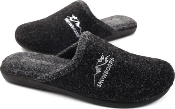 Gezer 15337 Erkek Kışlık Çıkarılabilir Keçe Taban Ev Halı Terliği - Image 1