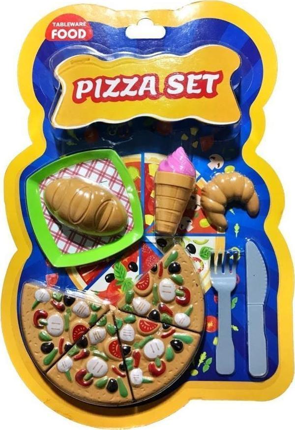 Uçar Oyuncak Tablewarefood Oyuncak Küçük Pizza Seti - Image 1