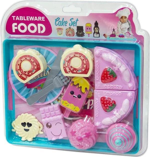 Uçar Oyuncak Tablewarefood Oyuncak Pasta Seti 12 Parça - Image 1