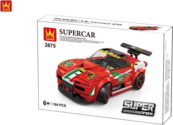 Wange 2875 164  lego parça super car f458 - Image 1